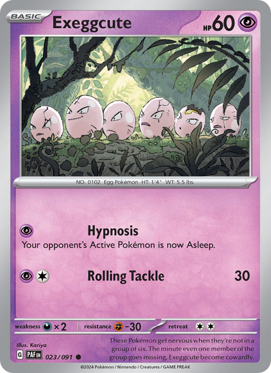 Exeggcute (023/91) Reverse Holo card image