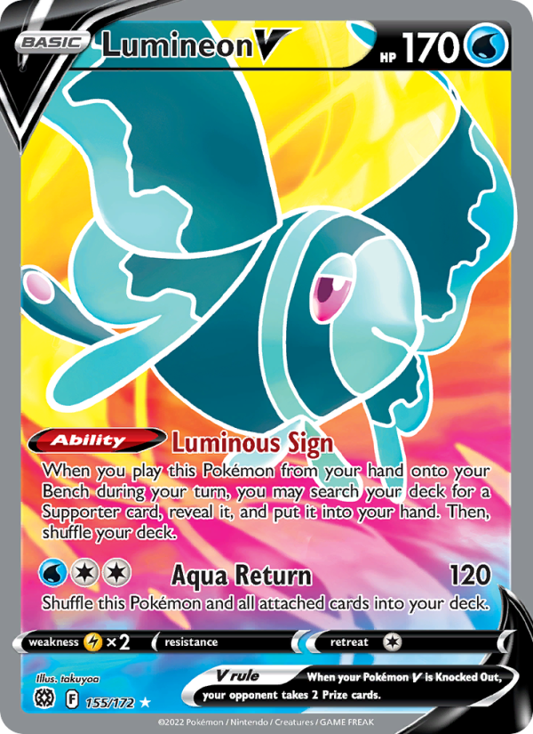 Lumineon V (155/172) Holographic card image