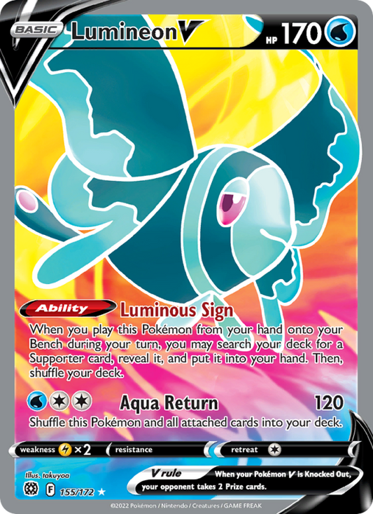 Lumineon V (155/172) Holographic card image