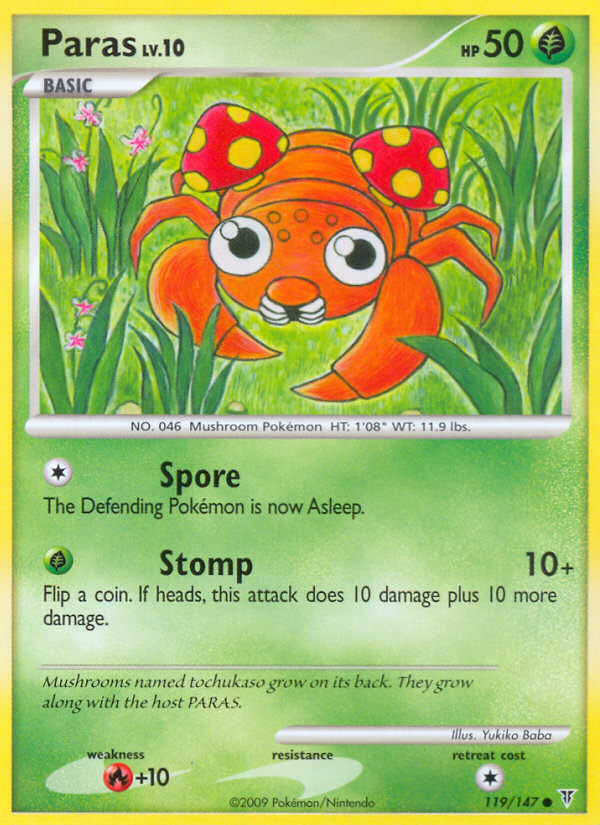 Paras (119/147) Reverse Holo card image