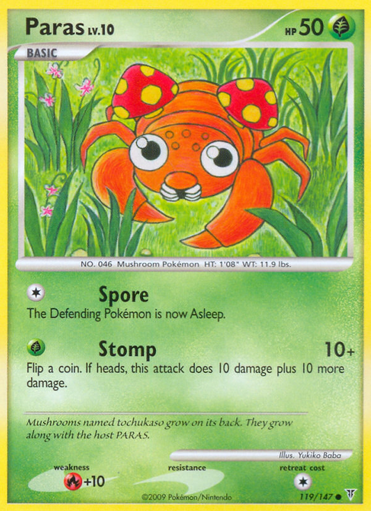 Paras (119/147) Reverse Holo card image