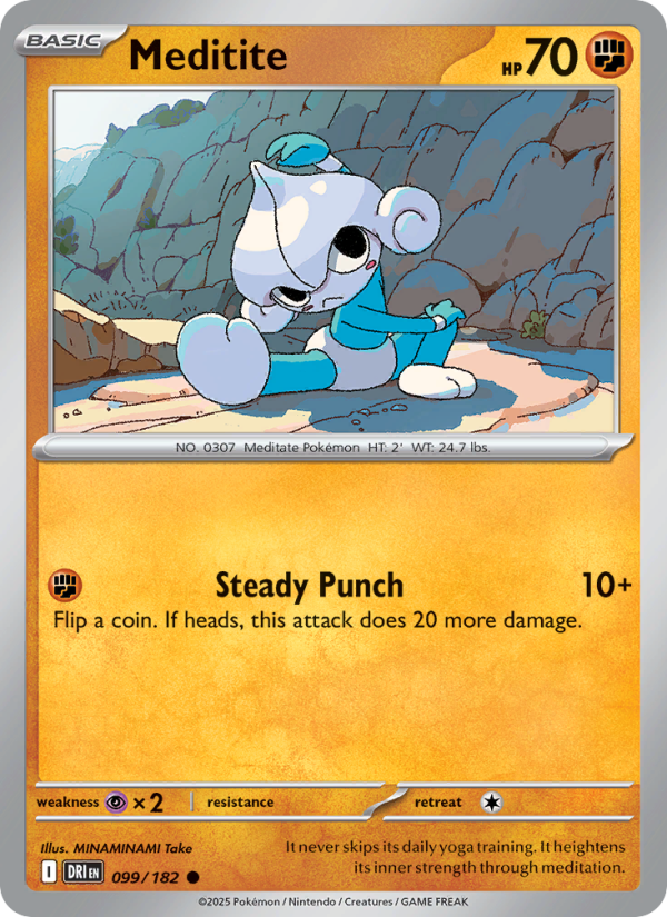Meditite (099/182) Reverse Holo card image