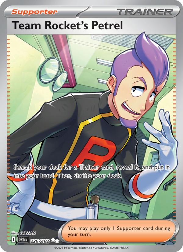 Team Rocket's Petrel (226/182) Reverse Holo card image