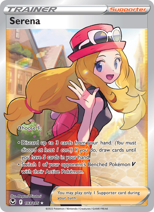 Serena (193/195) Holographic card image