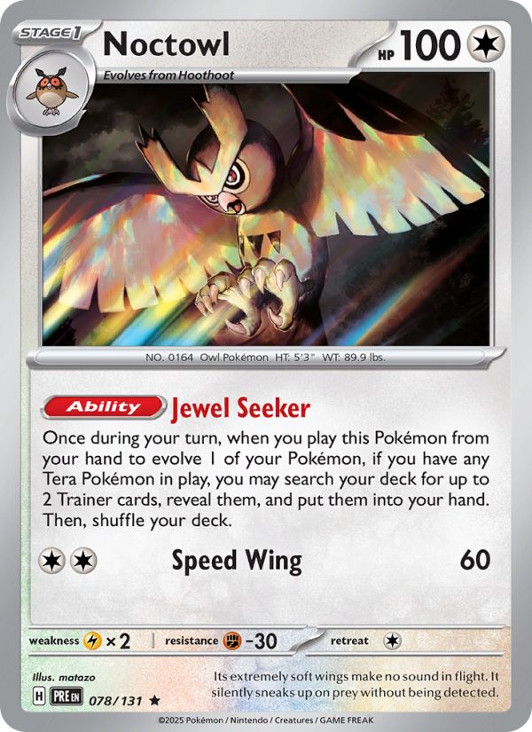 Noctowl (078/131) Reverse Holo card image