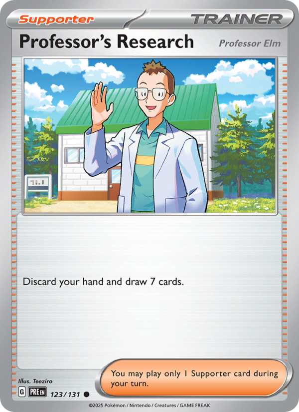 Professor's Research (123/131) Reverse Holo card image