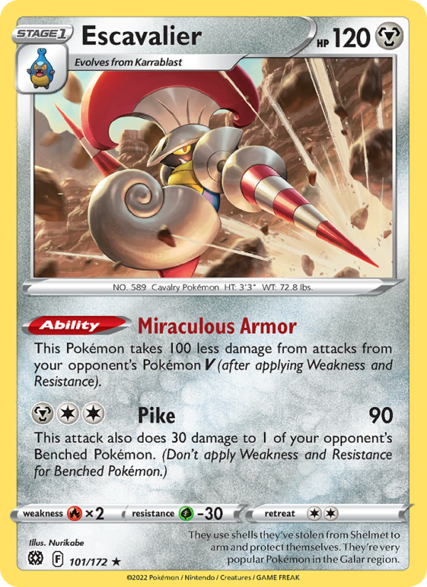Escavalier (101/172) Reverse Holo card image