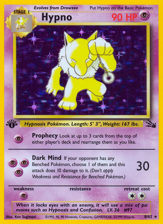 Hypno (008/62) Reverse Holo card image