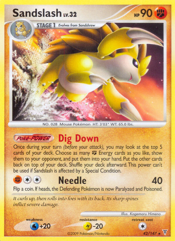 Sandslash (042/147) Reverse Holo card image