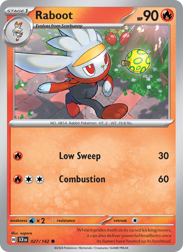 Raboot (027/142) Reverse Holo card image