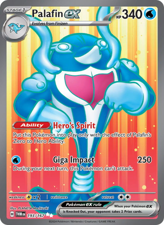 Palafin ex (193/167) Holographic card image