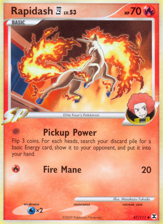 Rapidash 4 (047/111) Reverse Holo card image