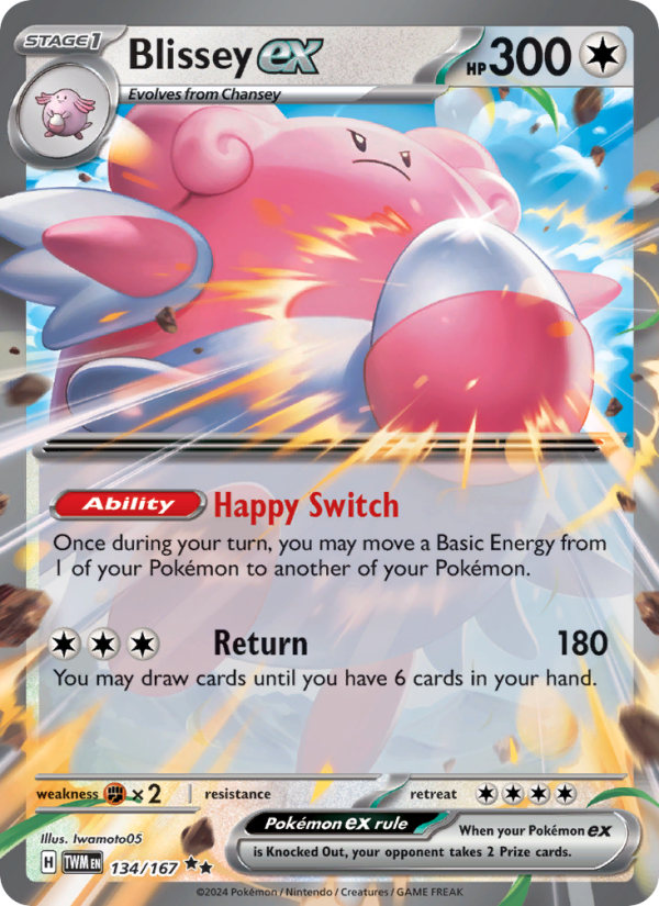 Blissey ex (134/167) Holographic card image