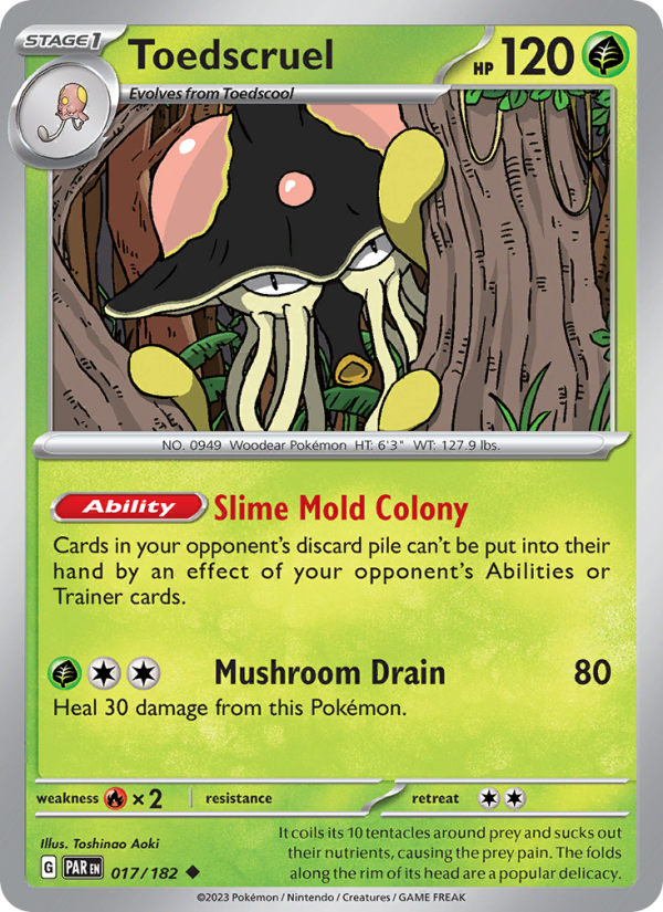 Toedscruel (017/182) Reverse Holo card image