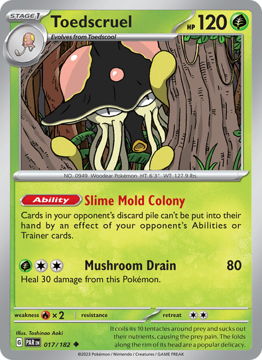 Toedscruel (017/182) Reverse Holo card image