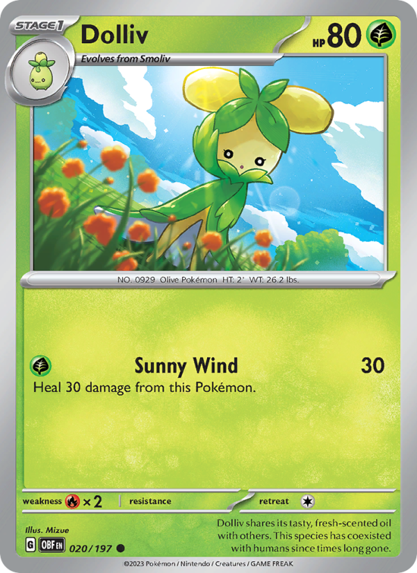 Dolliv (020/197) Reverse Holo card image
