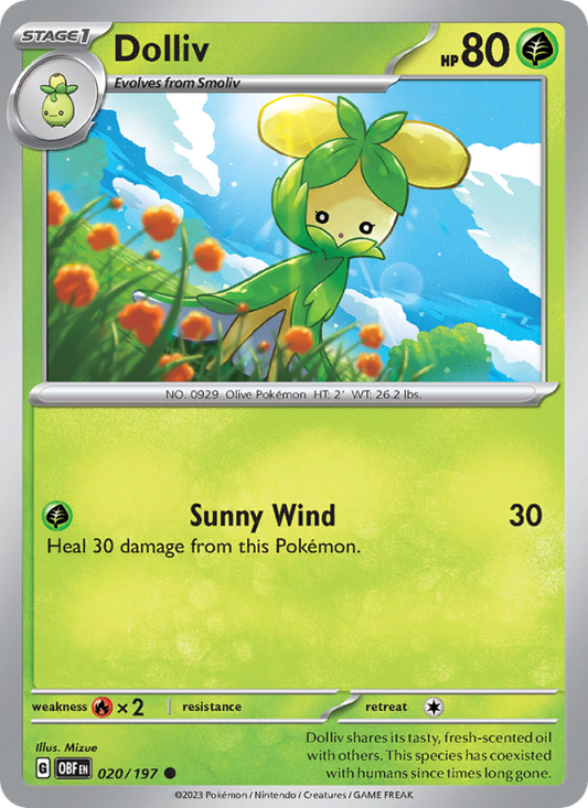 Dolliv (020/197) Reverse Holo card image