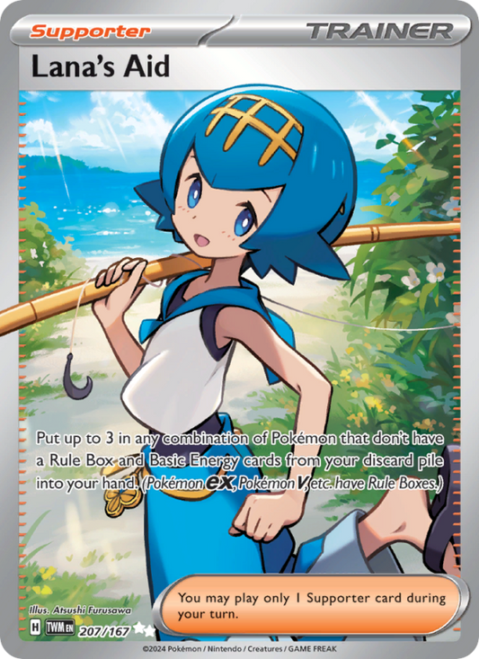 Lana's Aid (207/167) Holographic card image