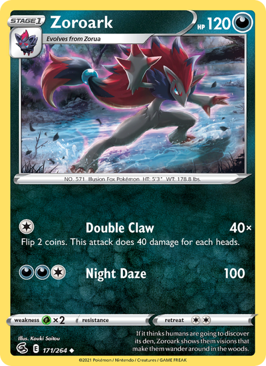 Zoroark (171/264) Reverse Holo card image