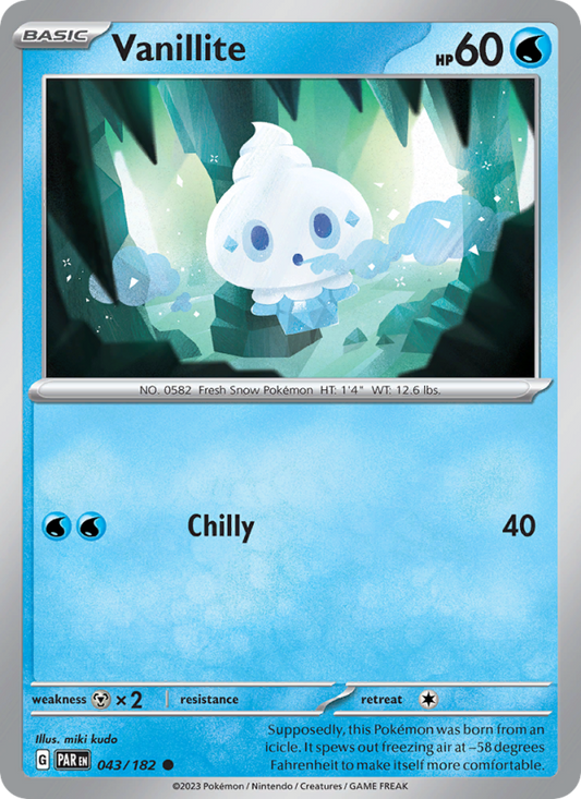 Vanillite (043/182) Reverse Holo card image