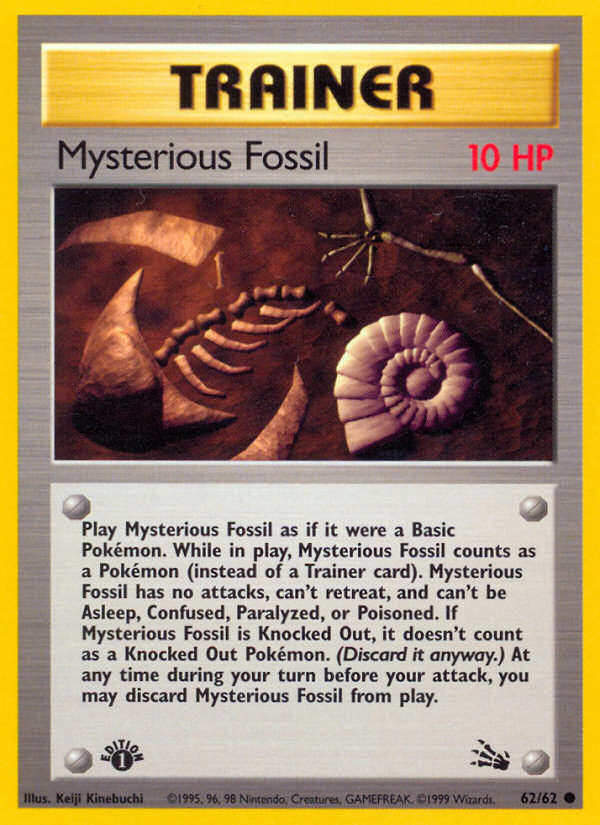Mysterious Fossil (062/62) Reverse Holo card image