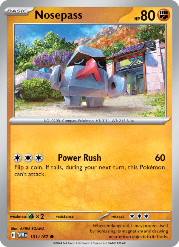 Nosepass (101/167) Reverse Holo card image