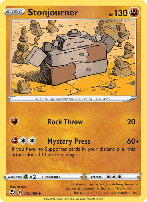 Stonjourner (101/195) Reverse Holo card image
