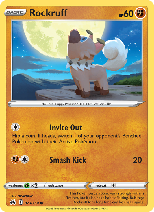 Rockruff (073/159) Reverse Holo card image