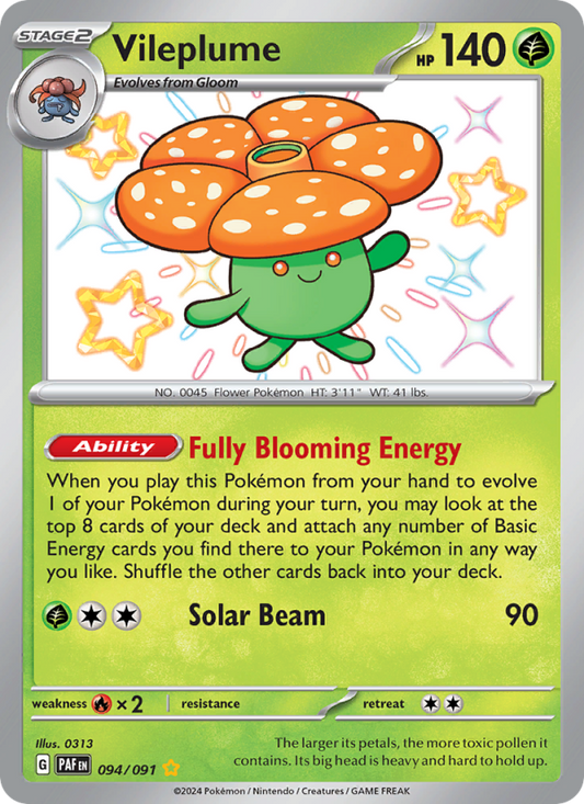 Vileplume (094/91) Holographic card image