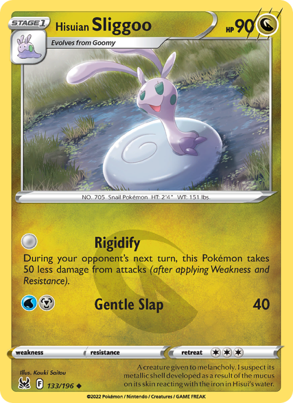 Hisuian Sliggoo (133/196) Reverse Holo card image