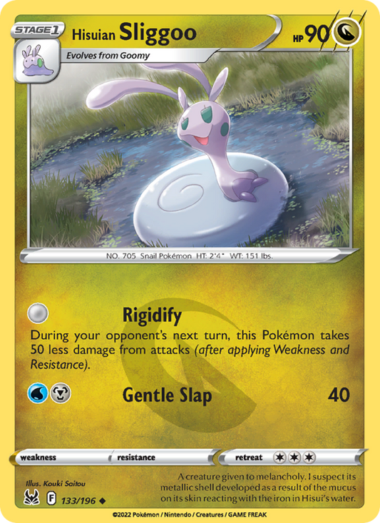 Hisuian Sliggoo (133/196) Reverse Holo card image
