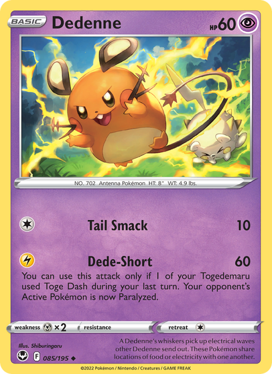 Dedenne (085/195) Reverse Holo card image