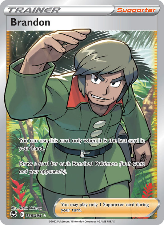 Brandon (188/195) Holographic card image
