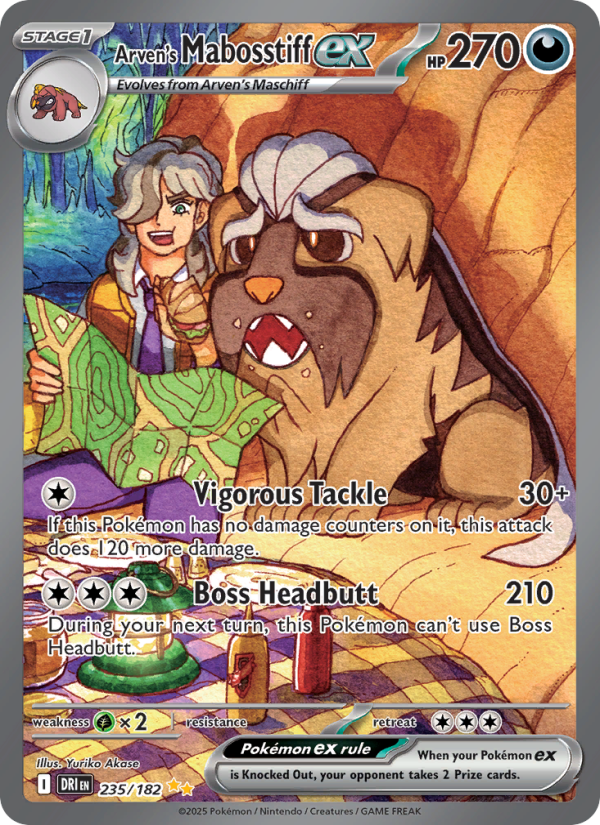 Arven's Mabosstiff ex (235/182) Reverse Holo card image