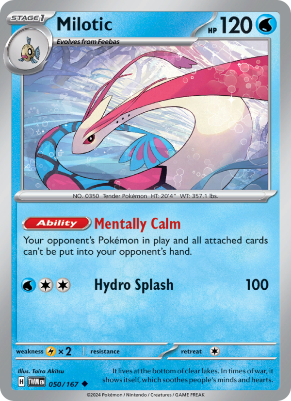 Milotic (050/167) Reverse Holo card image