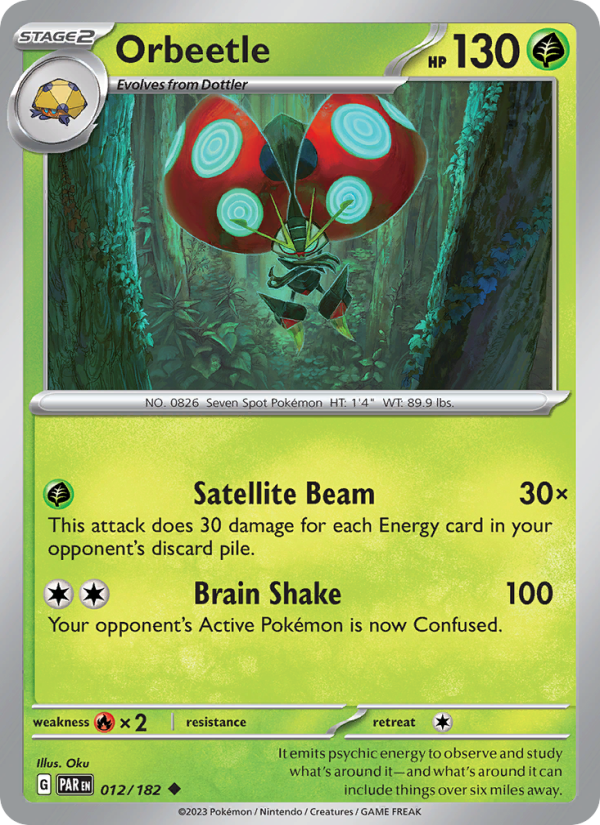 Orbeetle (012/182) Reverse Holo card image