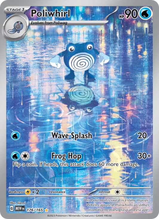Poliwhirl (176/165) Holographic card image