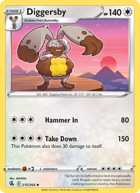 Diggersby (215/264) Reverse Holo card image