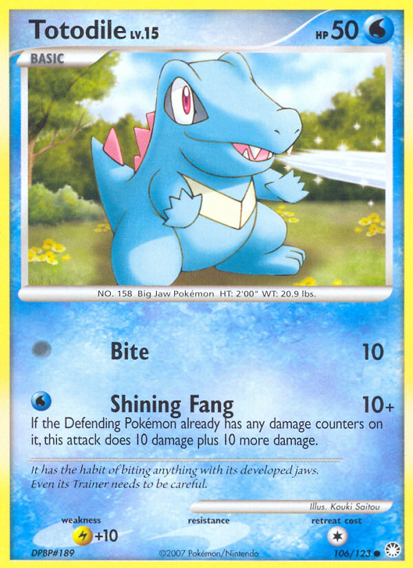 Totodile (106/122) Reverse Holo card image