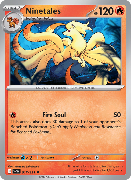 Ninetales (017/191) Reverse Holo card image