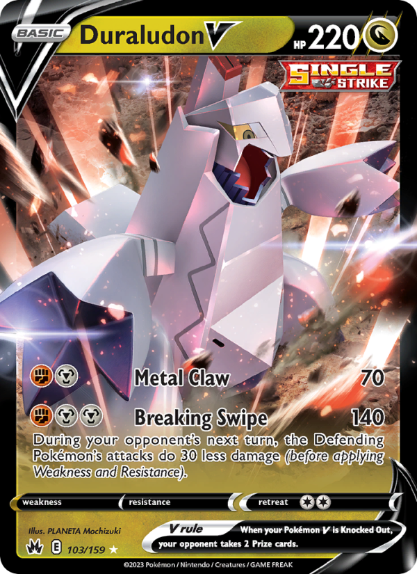 Duraludon V (103/159) Holographic card image