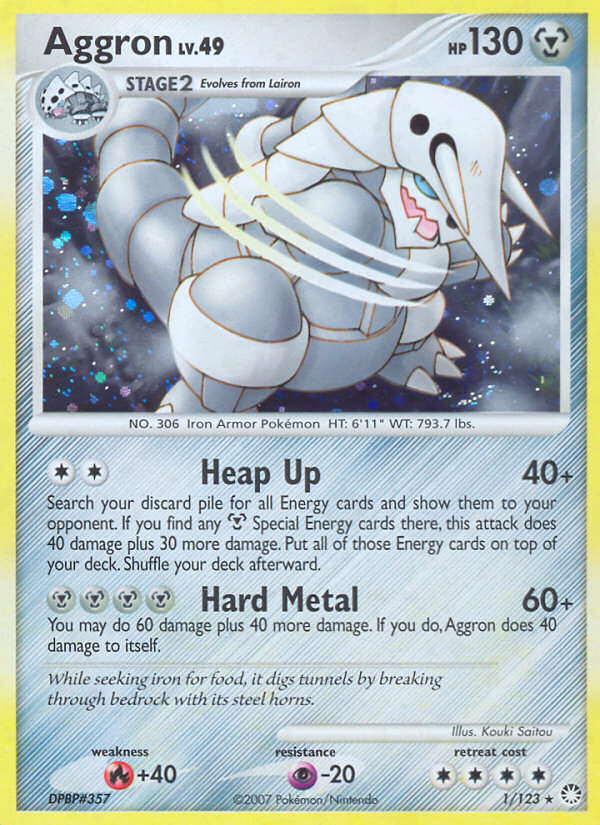 Aggron (001/122) Reverse Holo card image