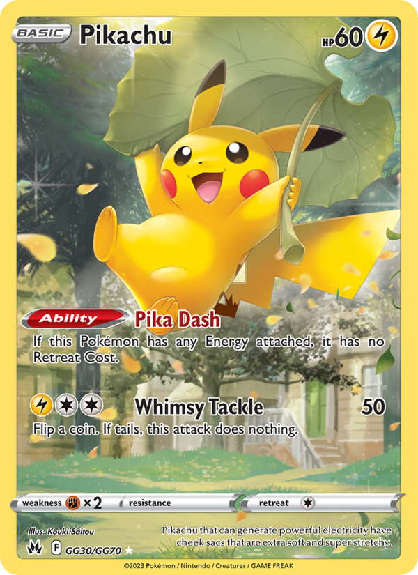 Pikachu (GG30/159) Holographic card image