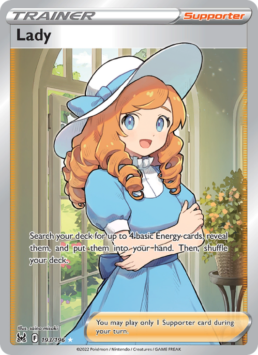 Lady (193/196) Holographic card image