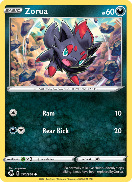 Zorua (170/264) Reverse Holo card image