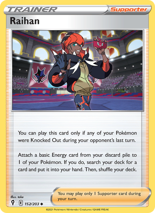 Raihan (152/203) Reverse Holo card image