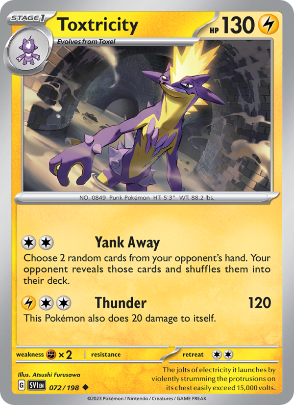 Toxtricity (072/198) Reverse Holo card image