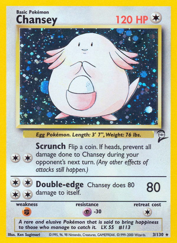 Chansey (003/130) Reverse Holo card image