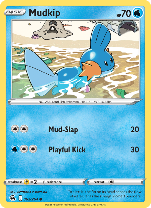 Mudkip (062/264) Reverse Holo card image