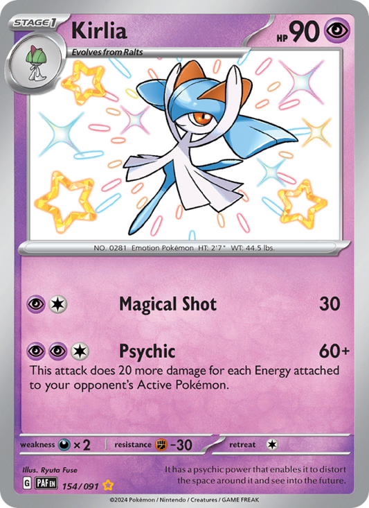 Kirlia (154/91) Holographic card image